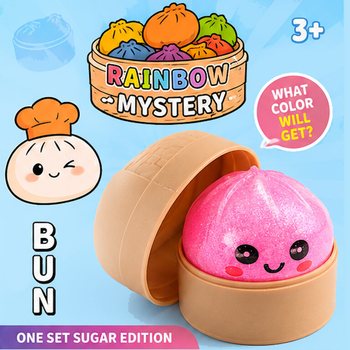 RAGE - Squishy SUGAR EDITION Bun Dumplings PICCOLO (5.3 x 5.3 x 4.1 cm) Fidget Toy Viral 2026 (24 pz.)
