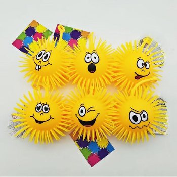 PALLA PUFFER CON FACCINA EMOZIONE - 10CM - IN DISPLAY (12 pz.)