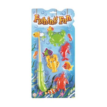GIOCO DI PESCA MAGNETICA SU SCHEDA (12 pz.)
