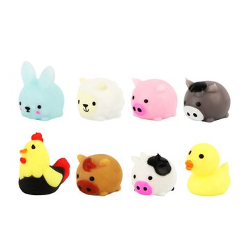 SQUISHY PER PESCA DI BENEFICENZA - ANIMALI DELLA FATTORIA - IN ESPOSITORE (96 pz.)