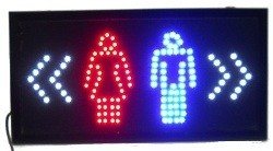 Insegna Luminosa LED - TOILET / Bagno