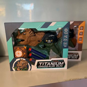 Pistola Dinosauro con Frecce e Bersaglio - Confezione Regalo (Set di 2)