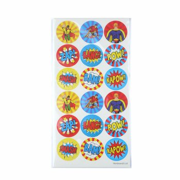 ADESIVI DIVERTENTI - SUPEREROI 18 ADESIVI PER FOGLIO (10 pz.)