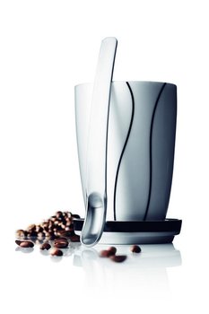 MENU BLACK CONTOUR TAZZA TERMICA GRANDE CON PIATTINO E CUCCHIAIO DA LATTE (1 pz.)