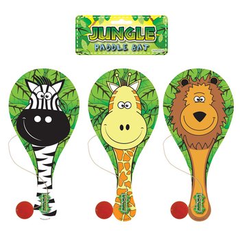 GIOCO RACCHETTA CON PALLINA ANIMALI DELLA GIUNGLA (24 pz.)