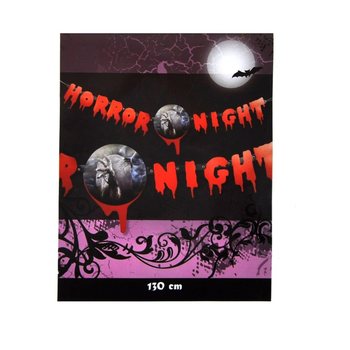GHIRLANDA DI LETTERE "HORROR NIGHT" 130 CM (2 pz.)
