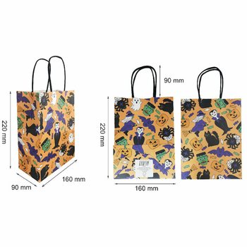 Sacchetti Regalo Halloween in Carta 16x9x22 cm (12 pz.)