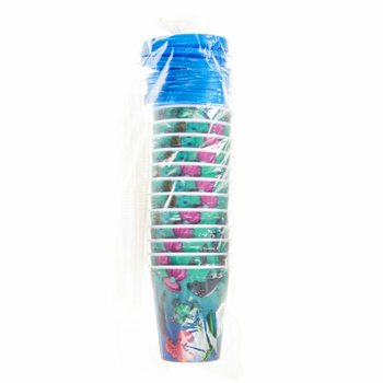 BICCHIERE / COPPA GELATO CON CANNUCCIA &ndash; ANIMALI MARINI (12 pz.)