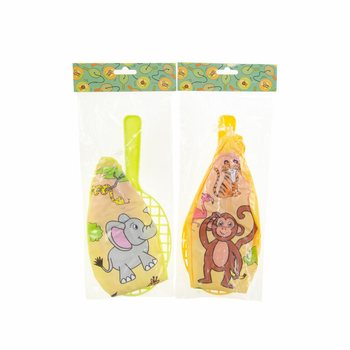 RACCHETTA PADDLE CON PALLINA - ANIMALI DELLA GIUNGLA (12 pz.)