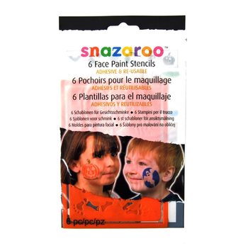 SNAZAROO - 6 Stencil per Truccabimbi (12 pz.)