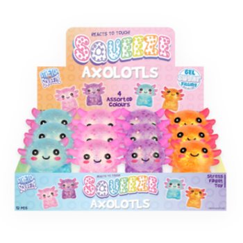 Squeeze Axolotl - con Ripieno Gel Sugar - in Display (12 pz.)