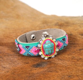 Bracciale Ibiza Argento Verde Buddha (1 pz.)