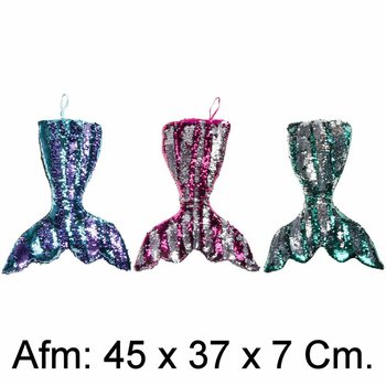 Cuscino XL Coda di Sirena in Peluche - 45 cm - Colori Mix (4 pz.)