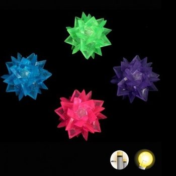PALLINA RIMBALZANTE STELLA LUMINOSA (12 pz.)