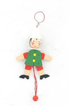 Burattino Saltimbanco in Legno Pinocchio (4 pz.)