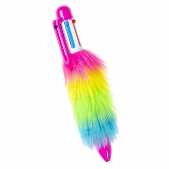 PENNA A SFERA FLUFFY CON 6 COLORI - IN ESPOSITORE (24 pz.)