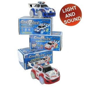 Auto della Polizia da Corsa Bump & Go (2 pz.)