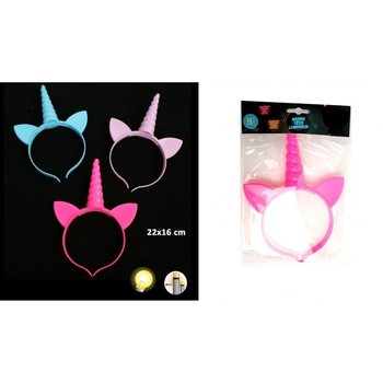 CERCHIETTO UNICORNO LUMINOSO, BATTERIE INCLUSE (24 pz.)