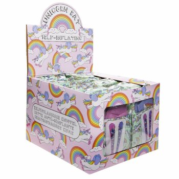 Mazza Gonfiabile Automatica Unicorno - 49x13cm - Display (48 pz)