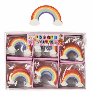 GOMME ARCOBALENO IN ESPOSITORE (36 pezzi)