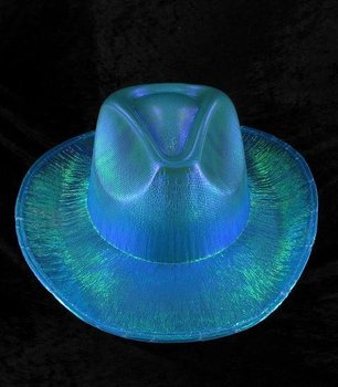 CAPPELLO DA COWBOY CON GLITTER - BLU (6 pz.)