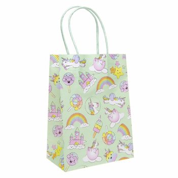 Sacchetti Regalo in Carta Unicorno - 12 Pezzi (16x9x22 cm)