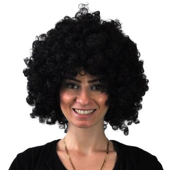 Parrucca Afro Nera (5 pz.) - Ingrosso Feste