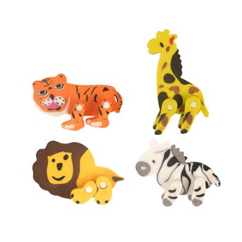 GOMME ANIMALI DELLA GIUNGLA IN DISPLAY (84 pz.)