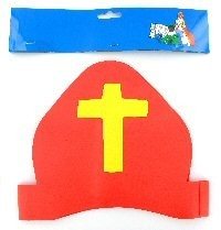 Mitra di San Nicola in Gommapiuma (12 pz.)