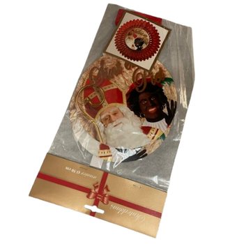 VENTAGLIO DECORATIVO SINTERKLAAS &Oslash;50 CM - PIEGHEVOLE (6 pz.)