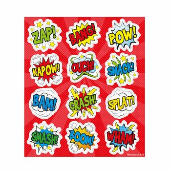 Adesivi Fun: Display Comic Signs (120 pz.)