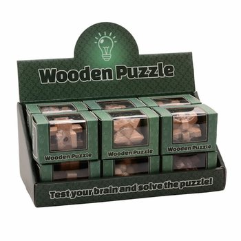 Display di Puzzle IQ in Legno (12 pezzi)