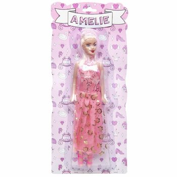 Bambola Amelie su Cartoncino - Mix Colori (12 pz.)