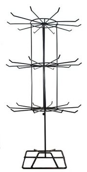Espositore in Metallo Nero (3 Livelli) - 1 pz