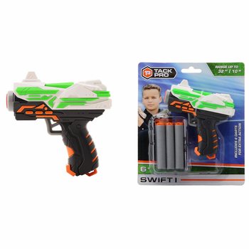 Pistola Giocattolo Tack Pro Swift I con 6 Dardi Morbidi - 11 cm