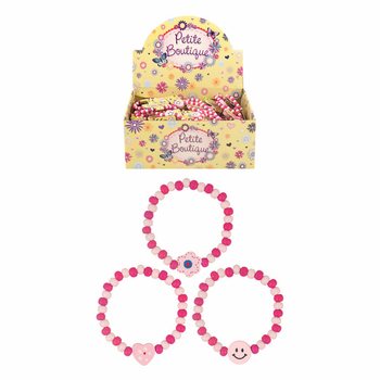 Espositore Braccialetti Smiley in Legno per Bambine (120 pz.)