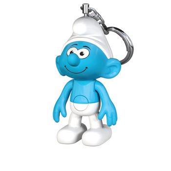 PORTACHIAVI TORCIA I PUFFI IN CONFEZIONE REGALO (2 pz.)