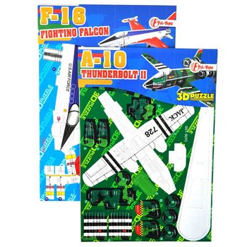 Puzzle 3D di Aerei in Display (64 pz.)