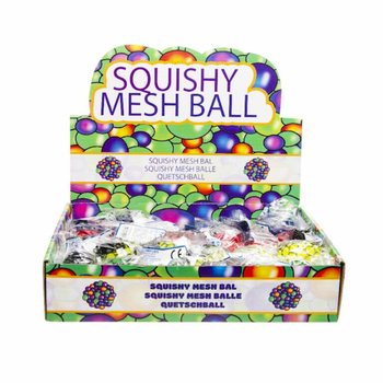 PALLA SQUISHY - Diametro: 5 cm - MIX COLORI ACCESI IN DISPLAY BOX (24 pz.)