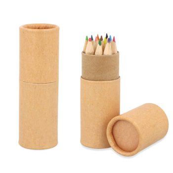 12x Matite Colorate in Astuccio a Tubo: Modello: Eco Friendly - In Display (20 pz.)