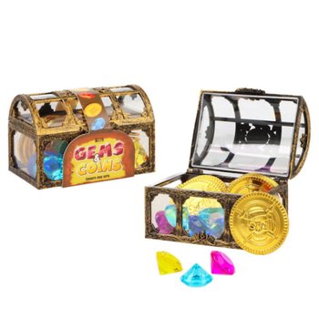 Forziere del Tesoro con Gemme e Monete - Display (18 pz)