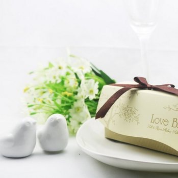 Set Sale e Pepe "LOVE BIRDS" Bomboniera Matrimonio (5 pz.)