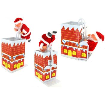 BABBO NATALE CHE SALE SUL CAMINO (2 pz.)