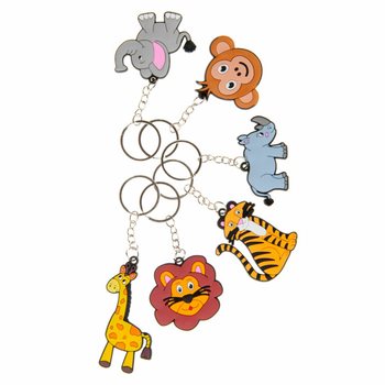 PORTACHIAVI ANIMALI DELLA GIUNGLA (48 pz)