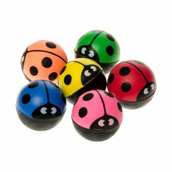 Pallina Rimbalzante Coccinella &Oslash; 3,2 cm in Display (48 pz)