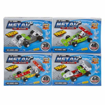 Kit di Costruzione Auto da Corsa in Metallo (Display 24 pezzi)
