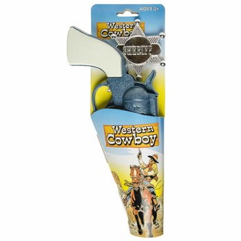 Set Pistola da Cowboy e Distintivo (6 pz.)