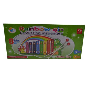 Xilofono arcobaleno in legno (1 pz.)