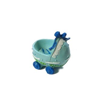 Topper per Torta Nascita - Carrozzina - Blu (2 pz.)