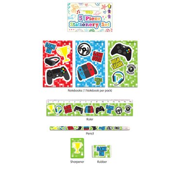 SET DI SCRITTURA GAMER DA 5 PEZZI (24 pz.)
